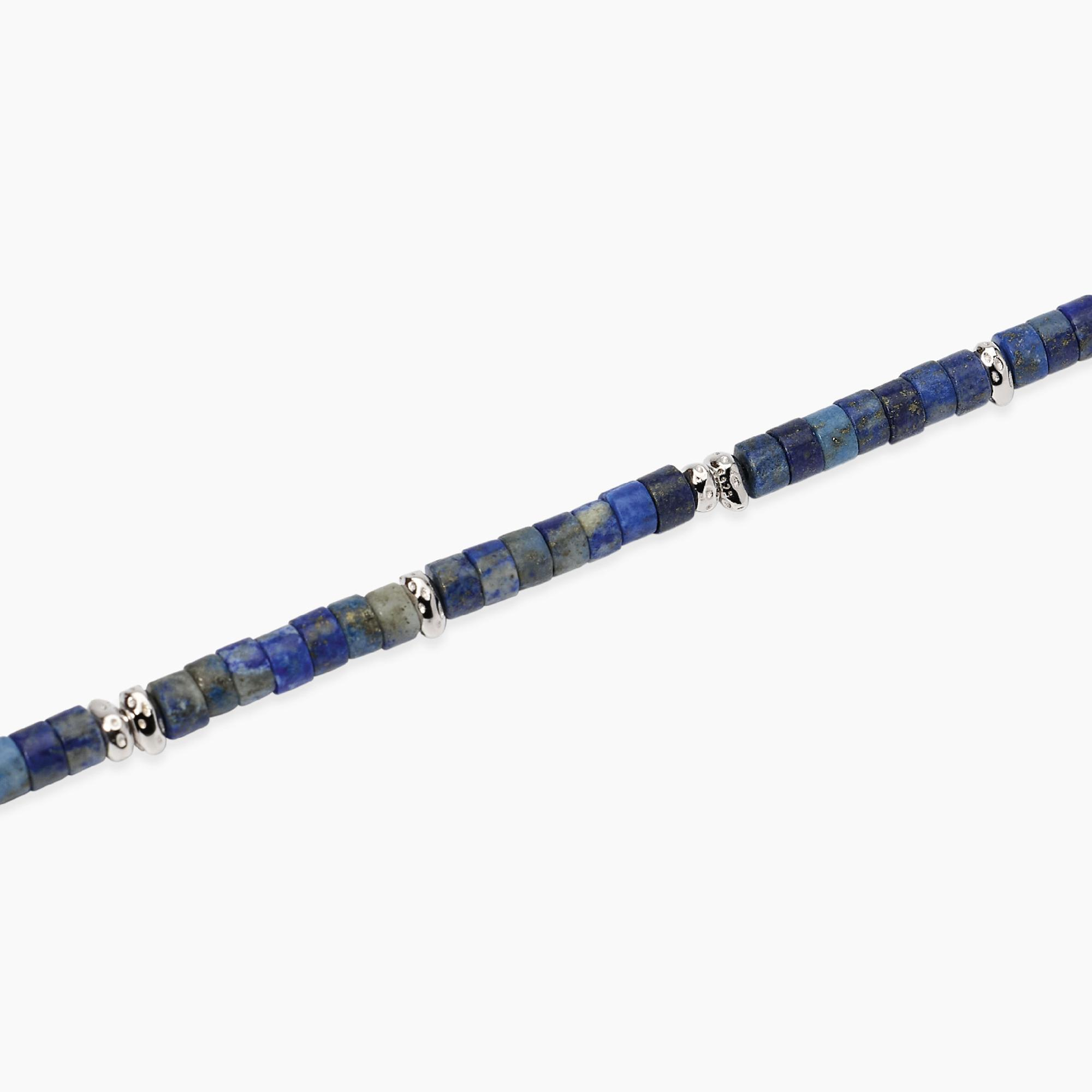 Bracciale Uomo Mabina Beach Party in Argento e Lapis Blu 