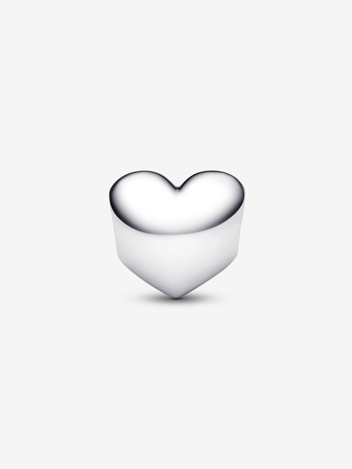 Charm Pandora Cuore con Pietra Bianca Aprile da Incidere