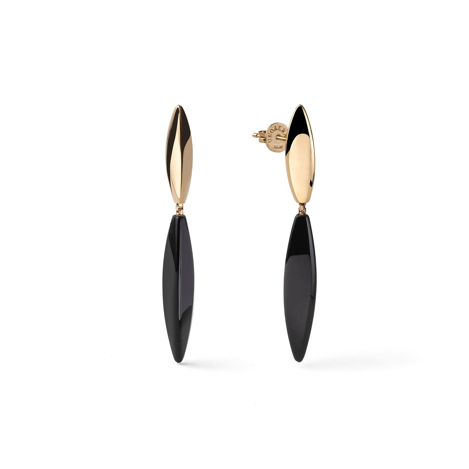 Orecchini Donna Unoaerre Aria con Elementi Neri 