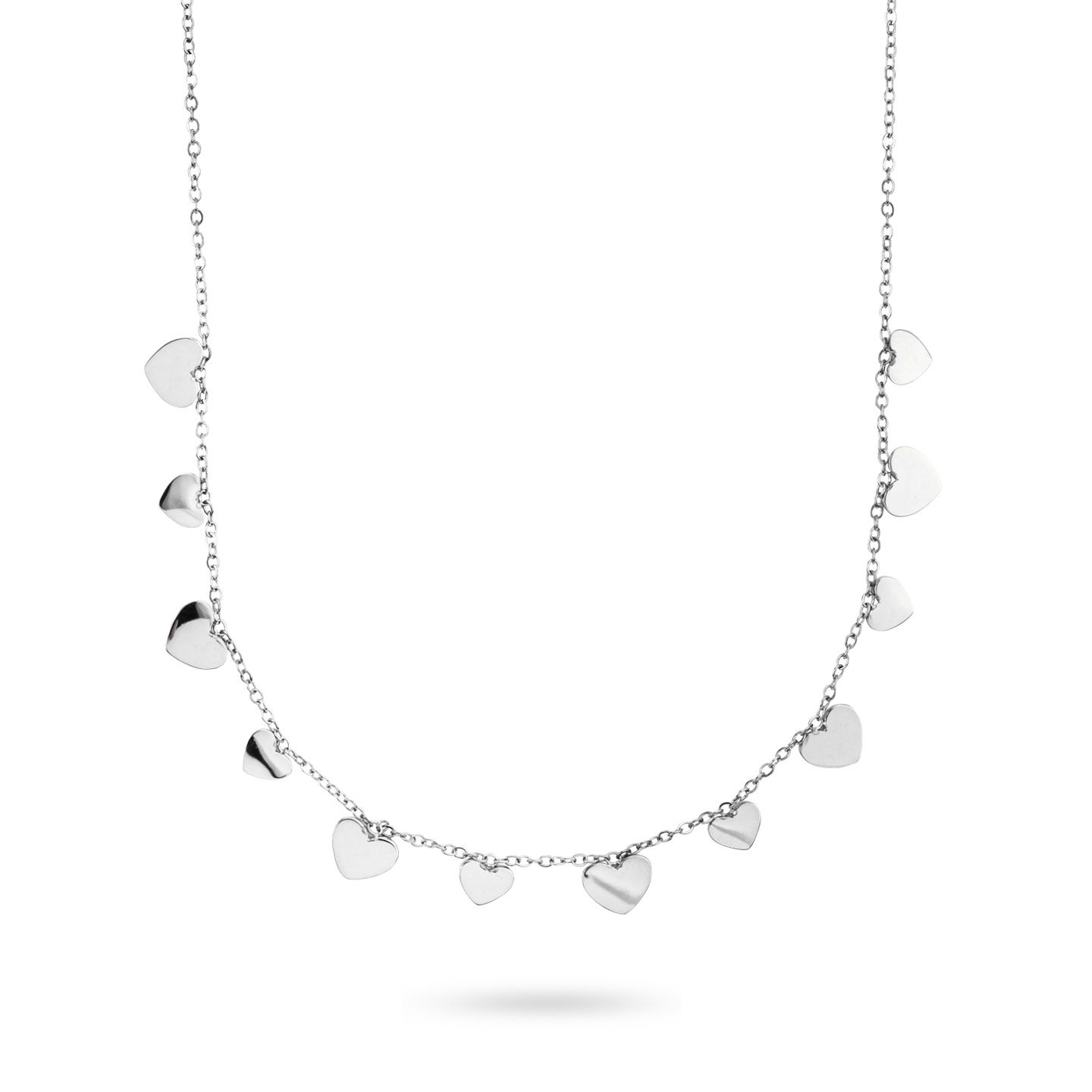 Collana Donna Boccadamo in Acciaio con Cuori 