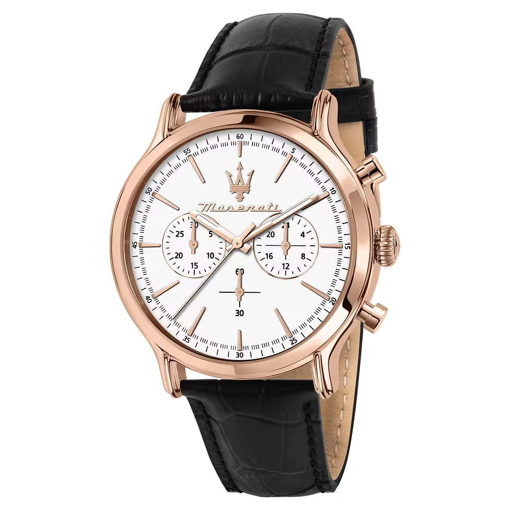 Orologio Uomo Maserati Epoca al Quarzo con Quadrante Bianco 42 mm 