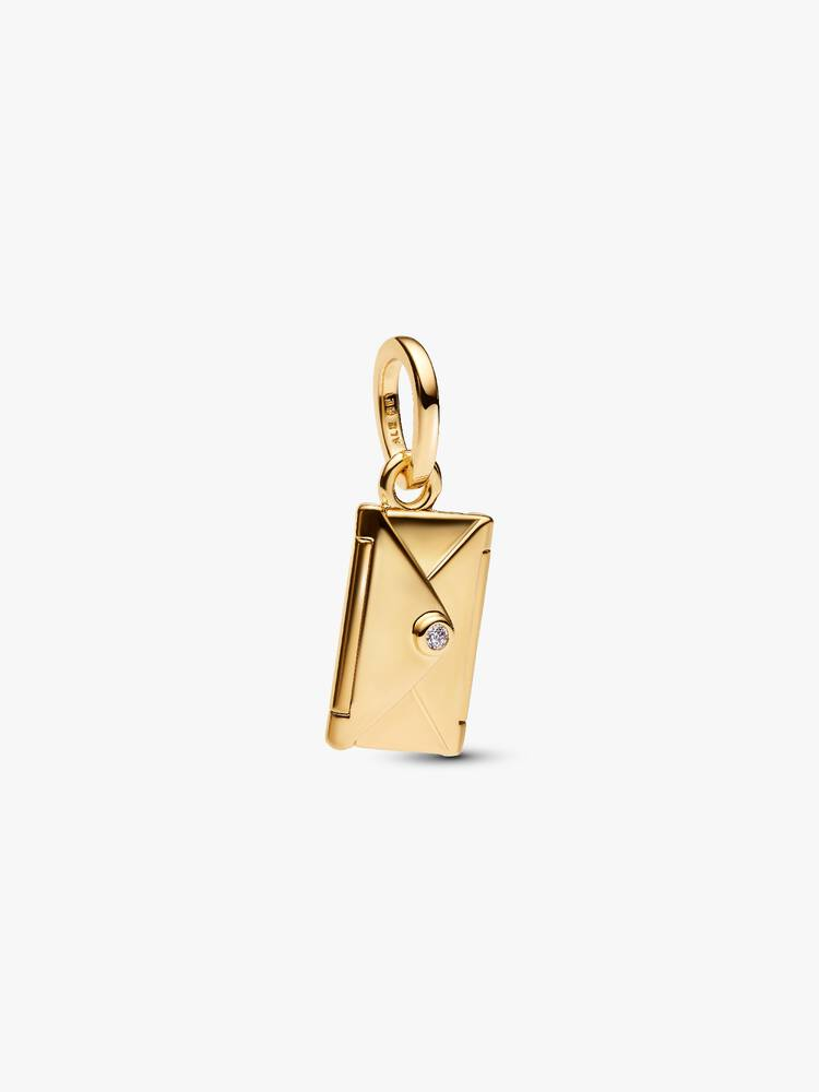 Charm Pendente Pandora Lettera d'amore Apribile da Incidere