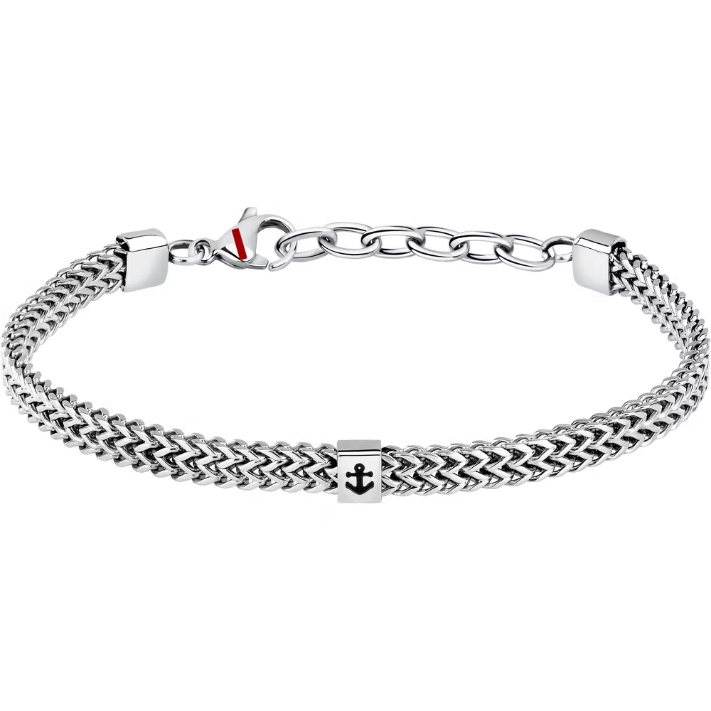 Bracciale Sector Marine in Acciaio con Ancora Smaltata