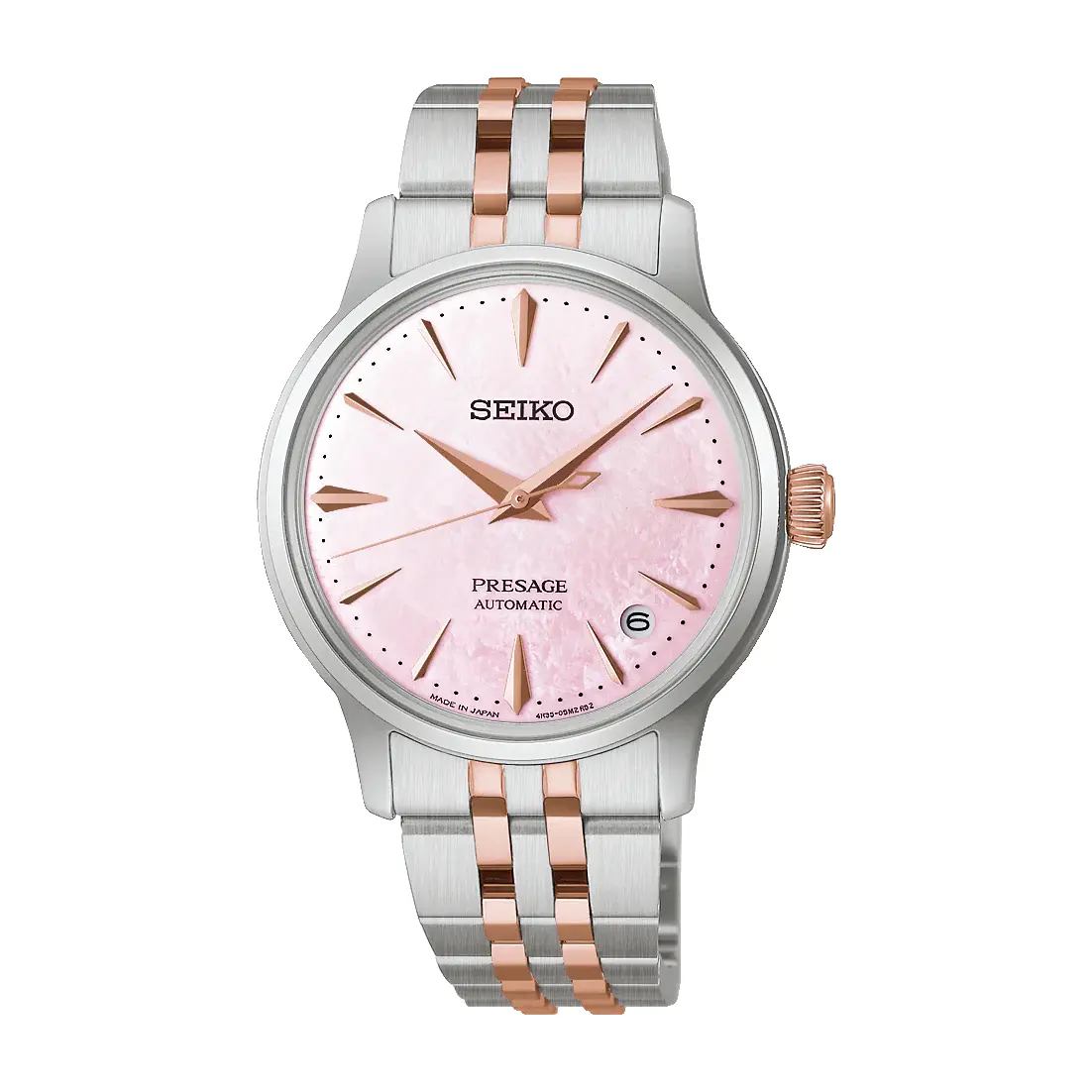 Orologio Donna Seiko Presage Cocktail Automatico con Quadrante Madreperla Rosa 34 mm 