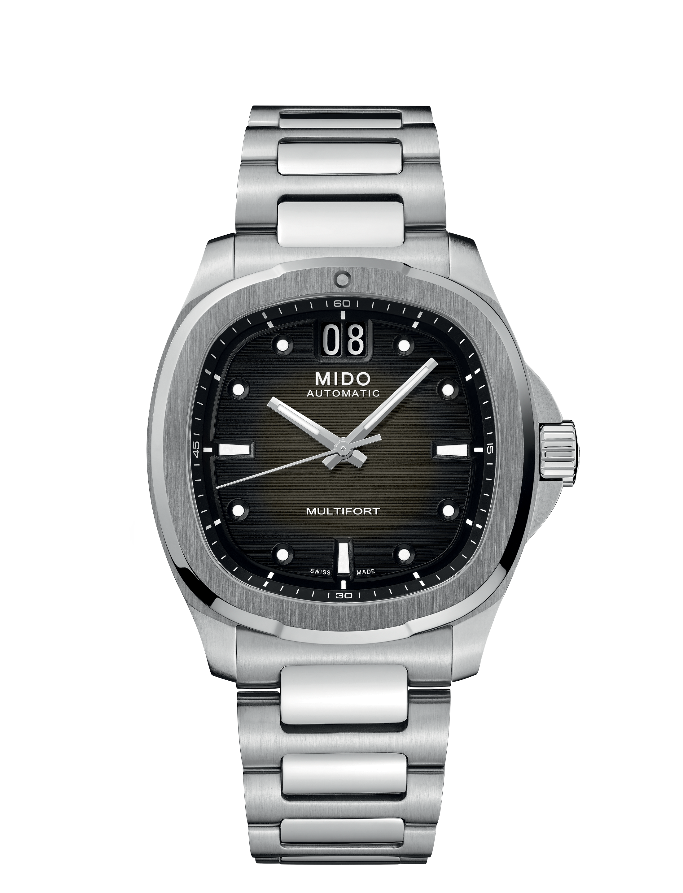 Orologio Uomo Mido Multifort TV Big Date Automatico con Quadrante Nero 40 mm