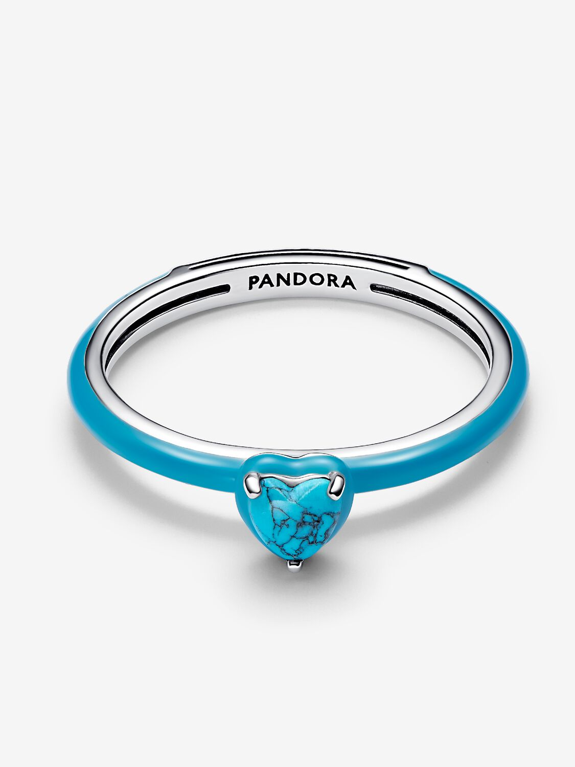 Anello Turquoise Chakra Heart Pandora ME Argento Sterling 925 Misura 48