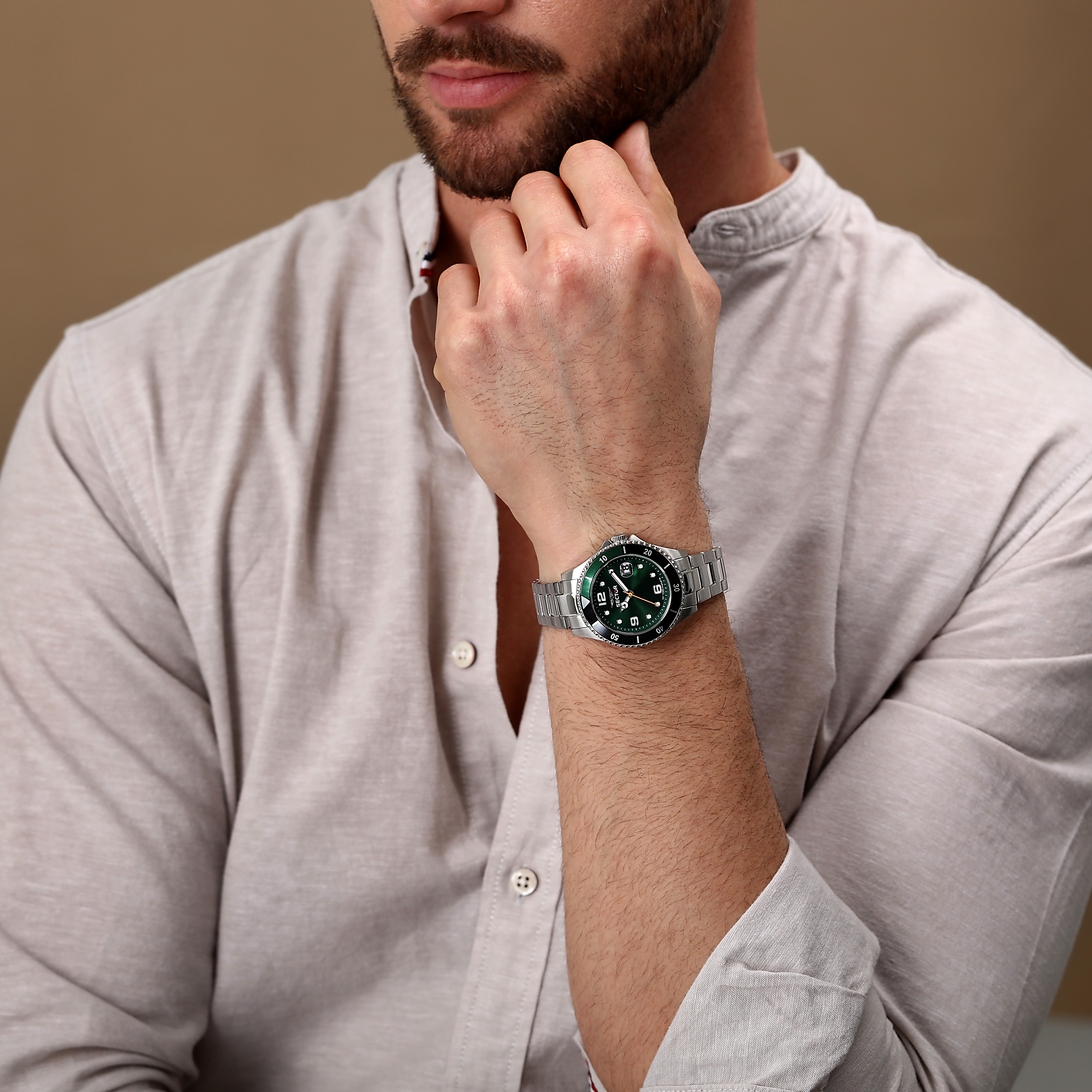 Orologio Uomo Sector 230 al Quarzo con Quadrante Verde 39 mm 