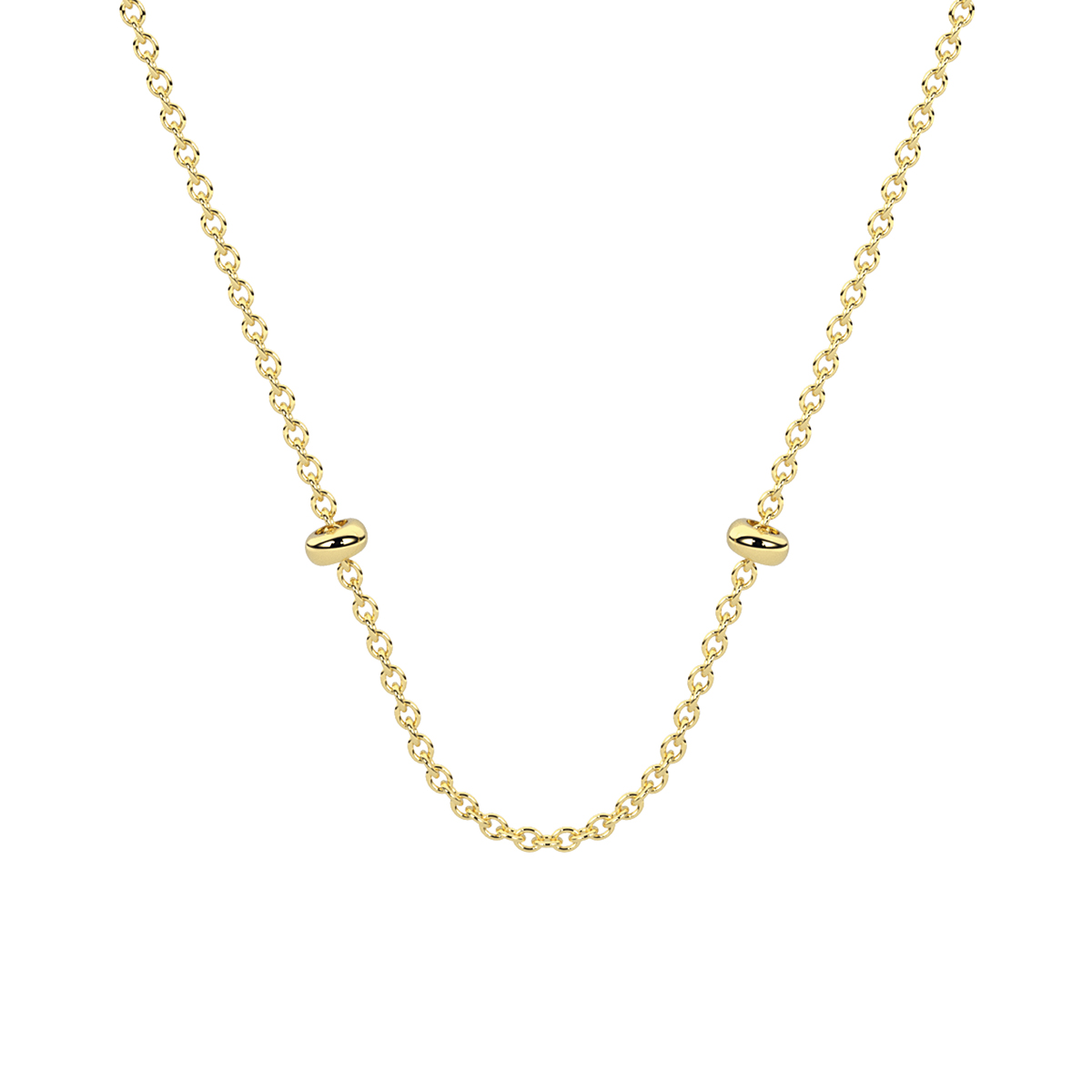 Collana Kidult dorata regolabile - 751239