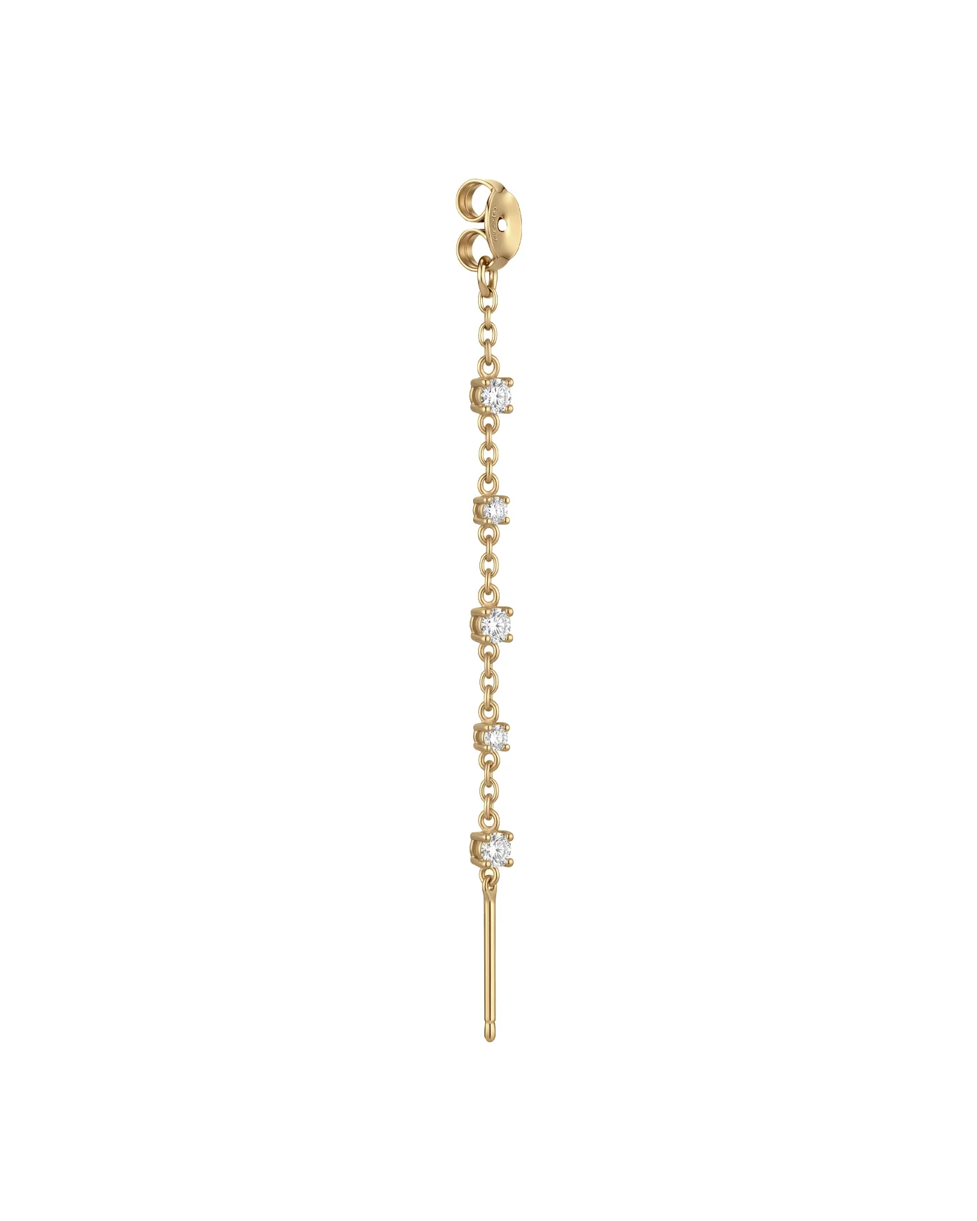 Pendente Amabile Charmi Mini con Zirconi Mini e catena in Aregnto Placcato Oro 