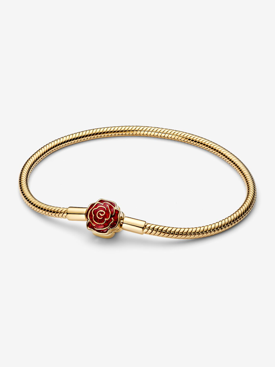 Disney, La Bella e la Bestia, Bracciale Con Chiusura Rosa Incantata ...