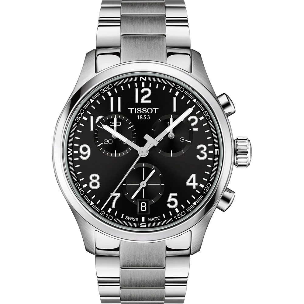 Orologio Uomo Tissot Chrono L al Quarzo con Quadrante Nero 42 mm 