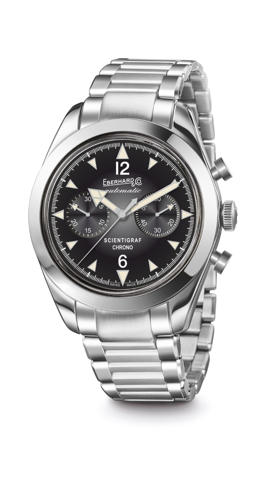 19427_95425_3012757223.bmp Orologio Uomo Eberhard Scientigraf Chrono Automatico con Quadrante Nero 41 mm
