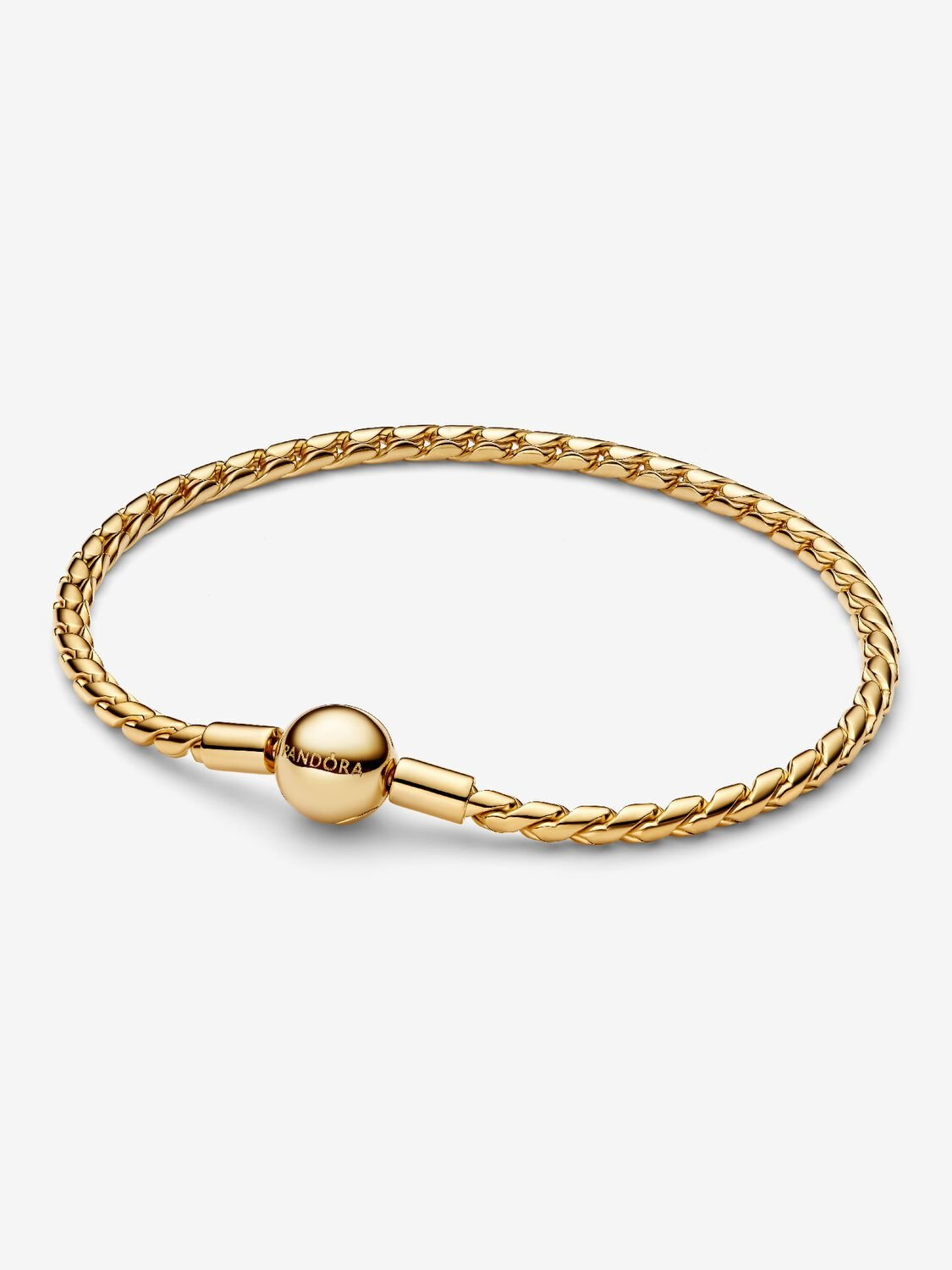 Bracciale Pandora Maglia Spiga con Chiusura a Sfera Misura 18 cm