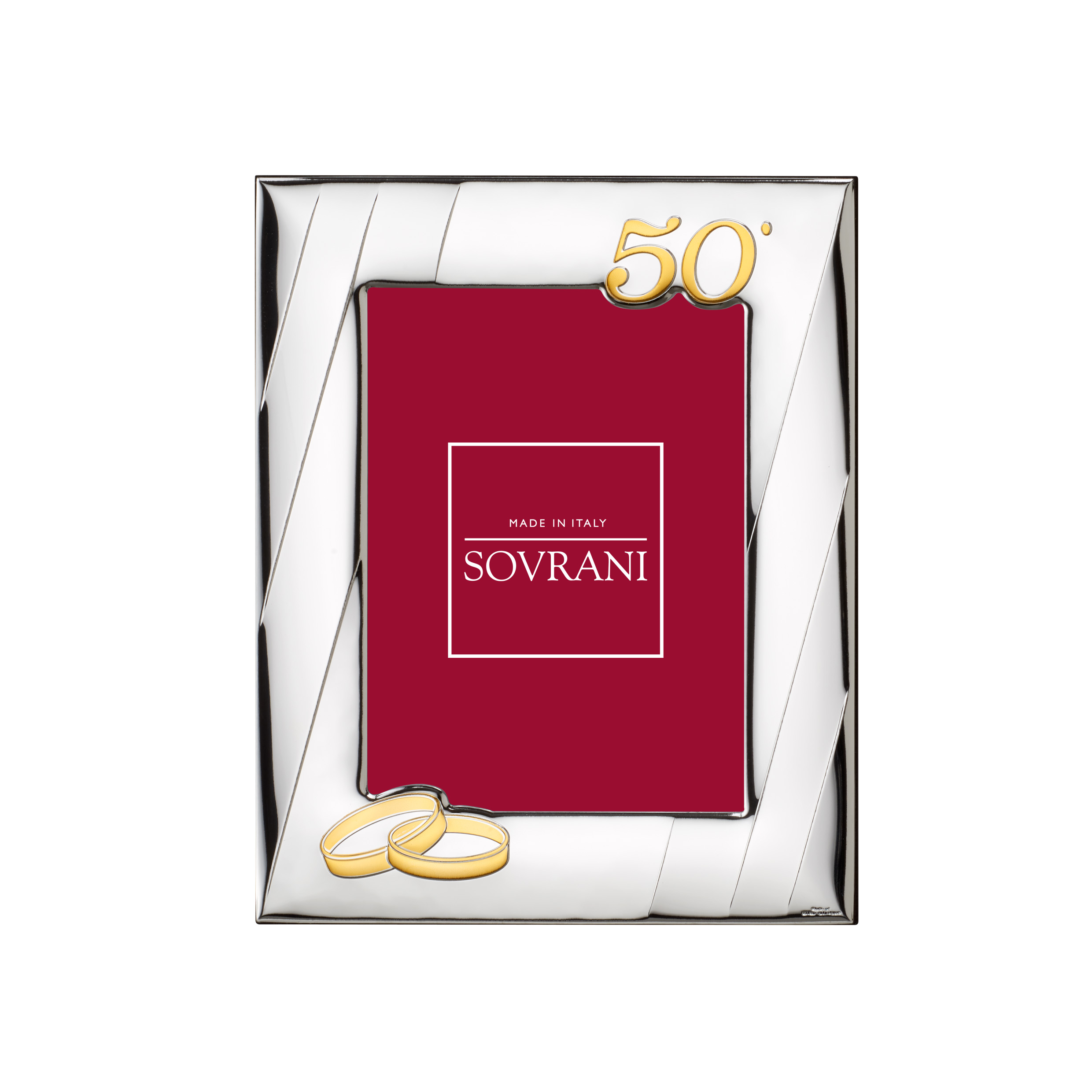 Cornice Sovrani Lucida Retro Legno 50° Anniversario 18x24
