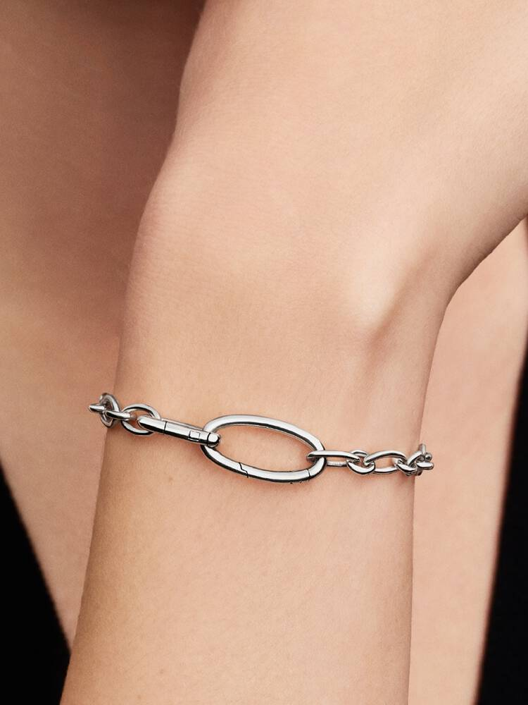 Bracciale Maglia Link Ovale Pandora ME Argento Sterling 925 Misura 23 cm