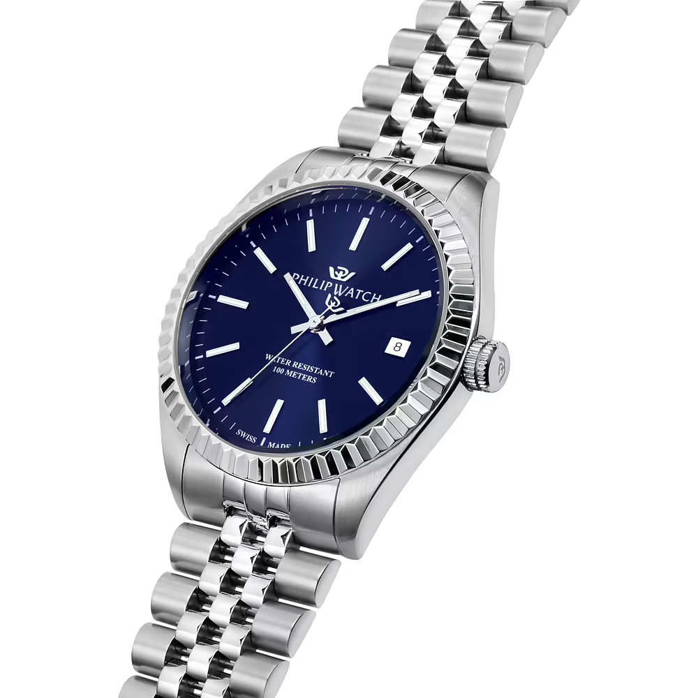 Orologio Uomo Philip Watch Caribe Urban al Quarzo con Quadrante Blu 39 mm 