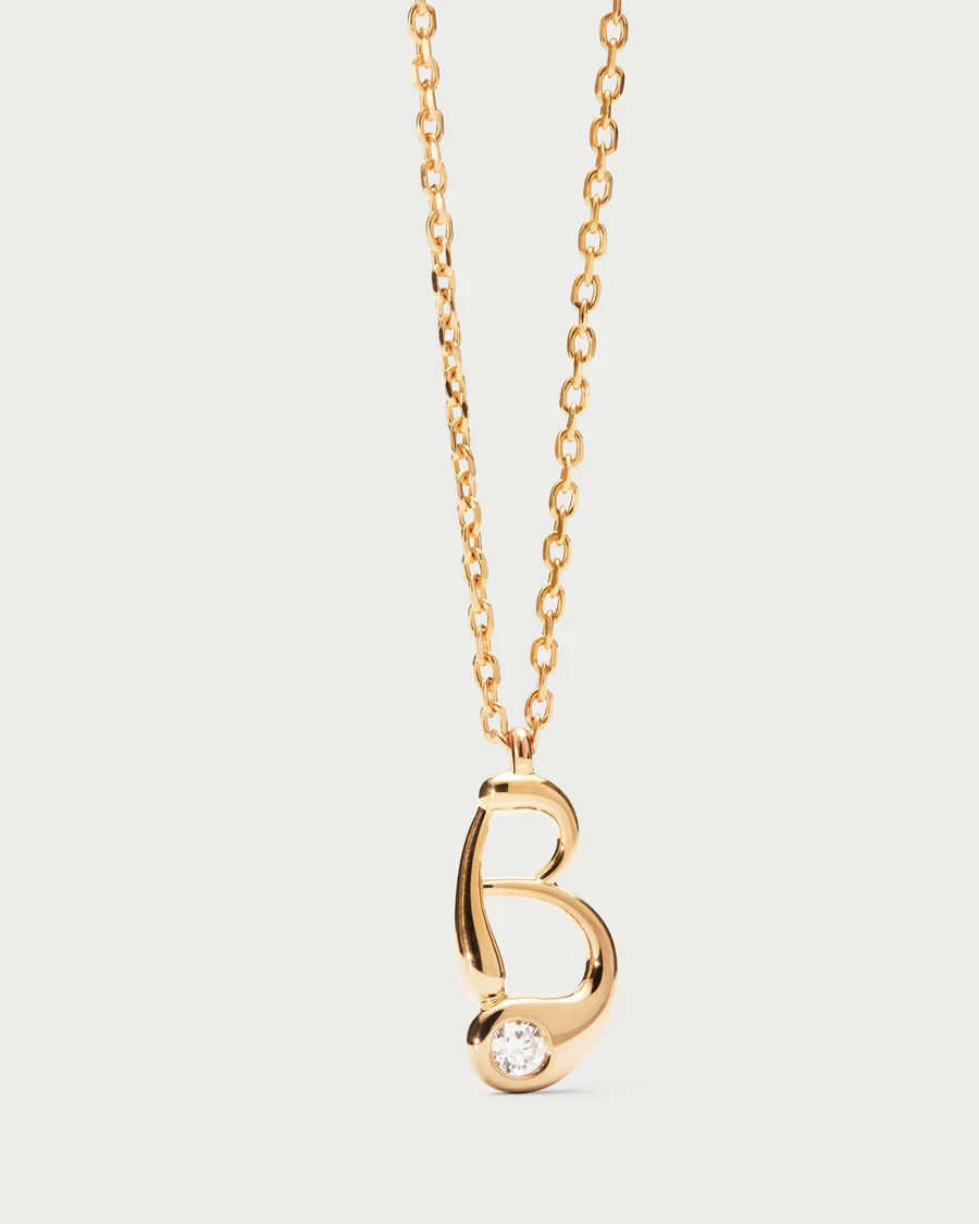 Collana Donna Pdpaola con Pendente Iniziale B 