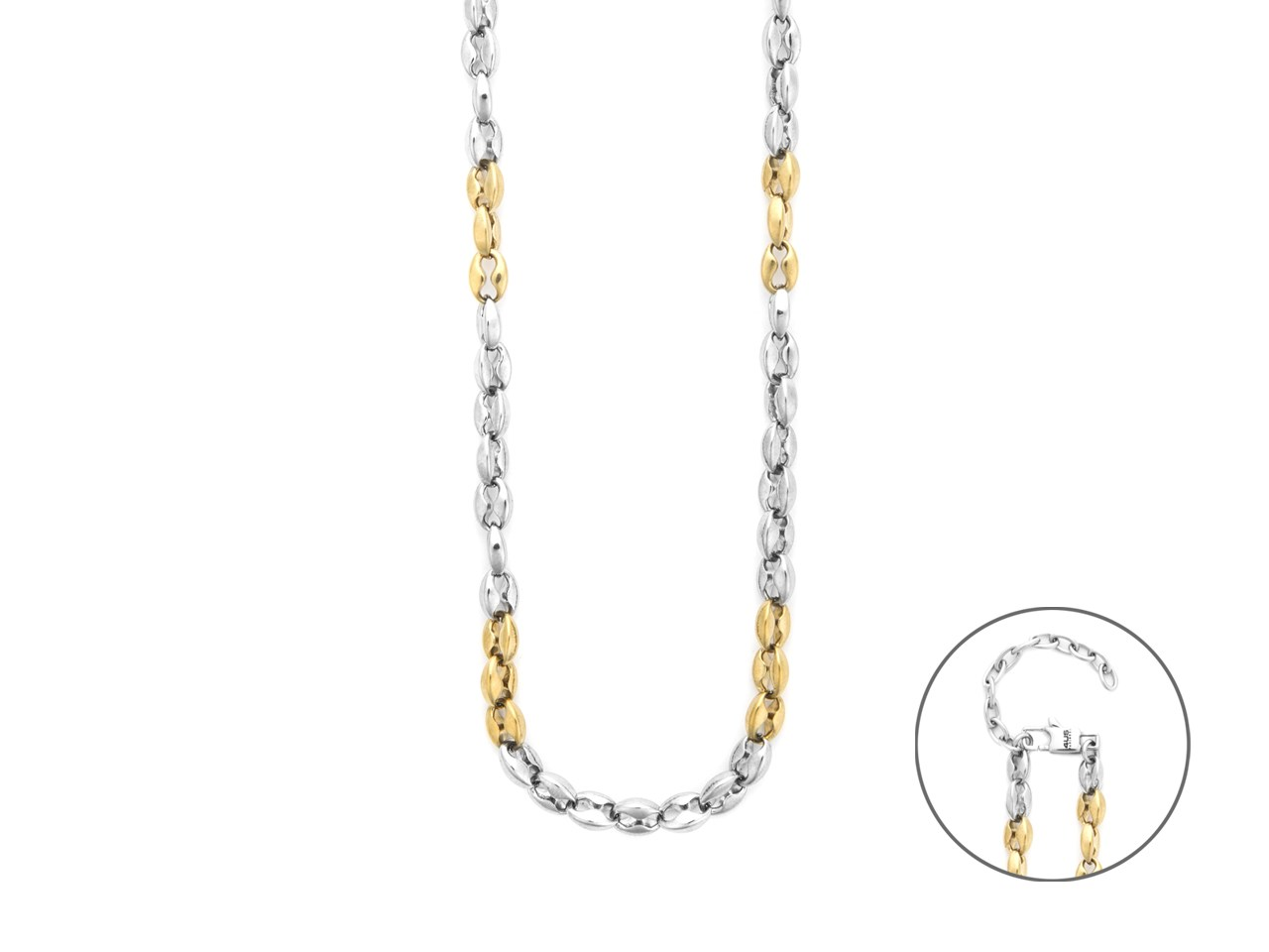Collana Uomo Paciotti Catena in Acciaio Bicolore 