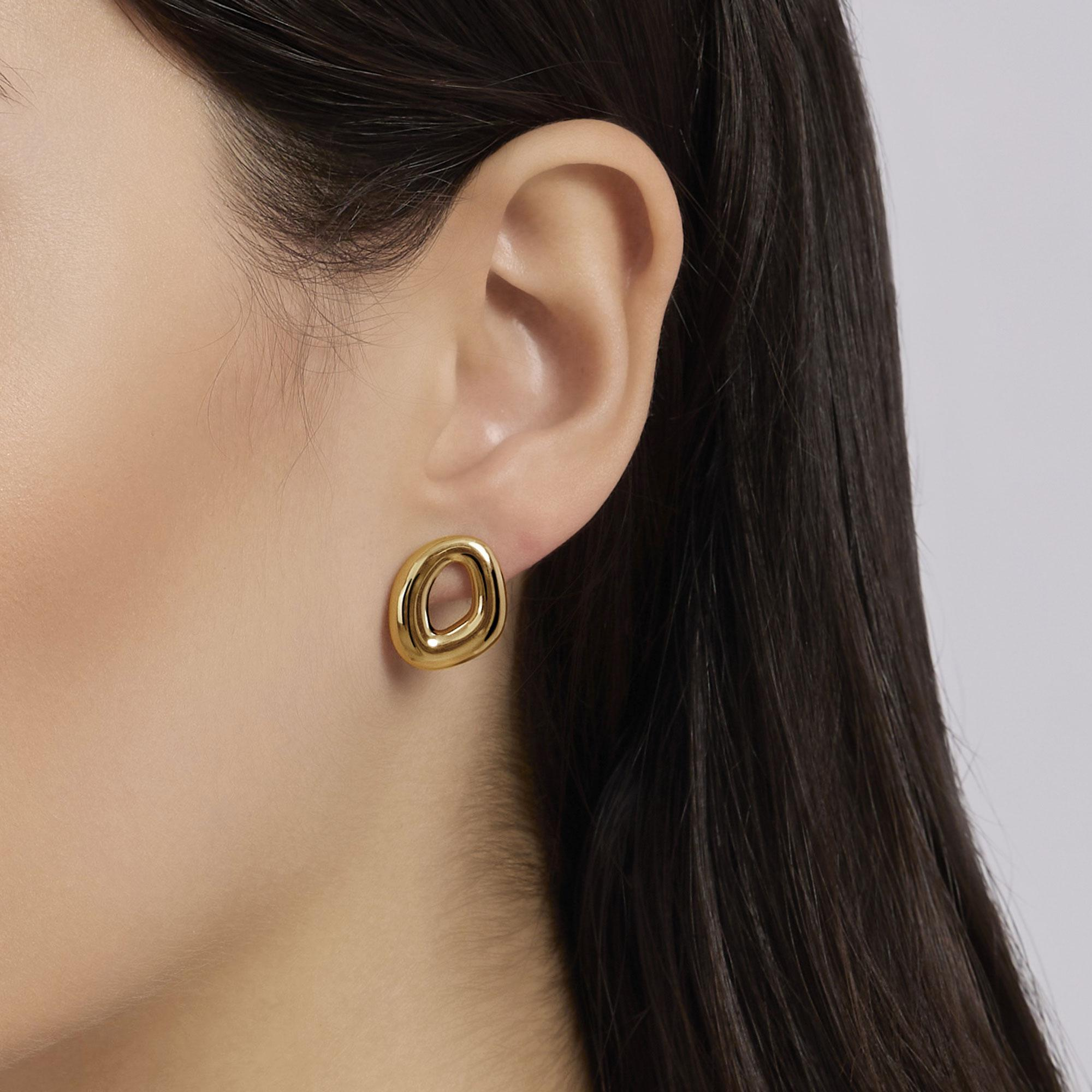 Orecchini Donna Mabina Kind in Argento Dorato 