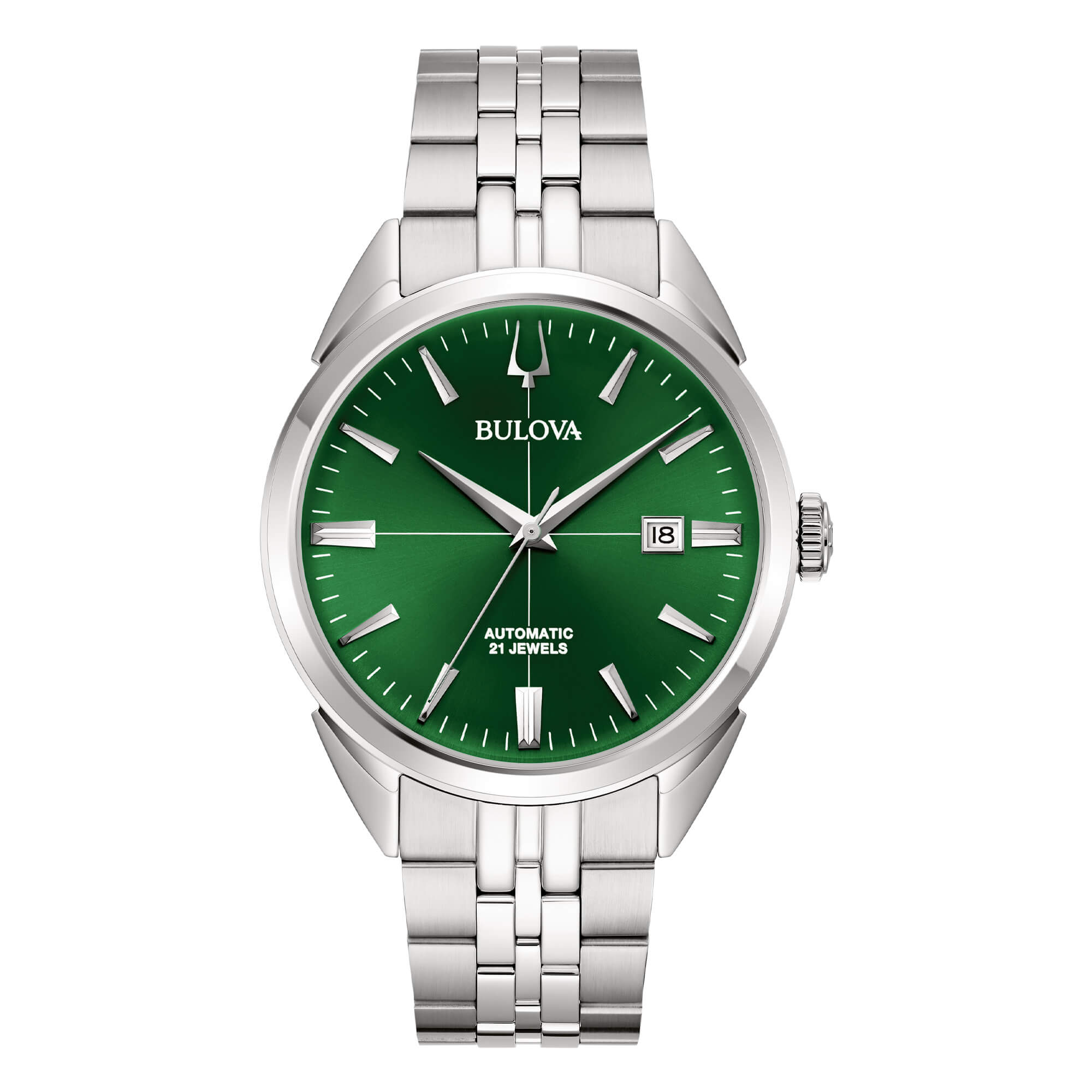 Orologio Uomo Bulova Sutton Automatico con Quadrante Verde 41 mm