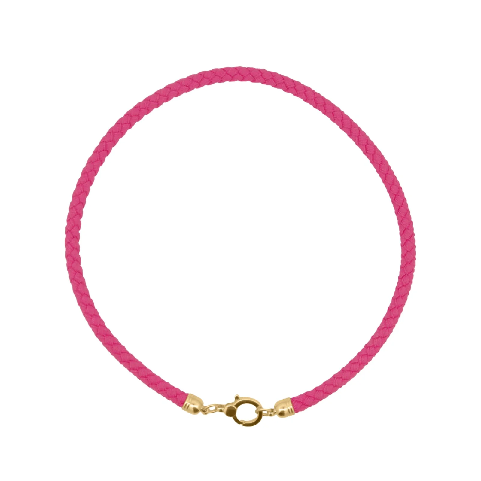 Collana Girocollo Donna  Rue Des Mille Charm Bar in Tessuto Fucsia