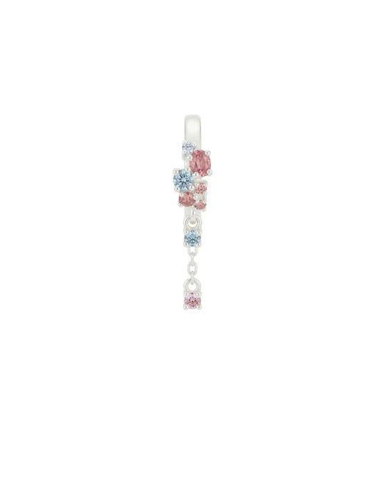 Orecchino Donna Amabile Hoop Pink Lagoon con Zirconi Multicolor 