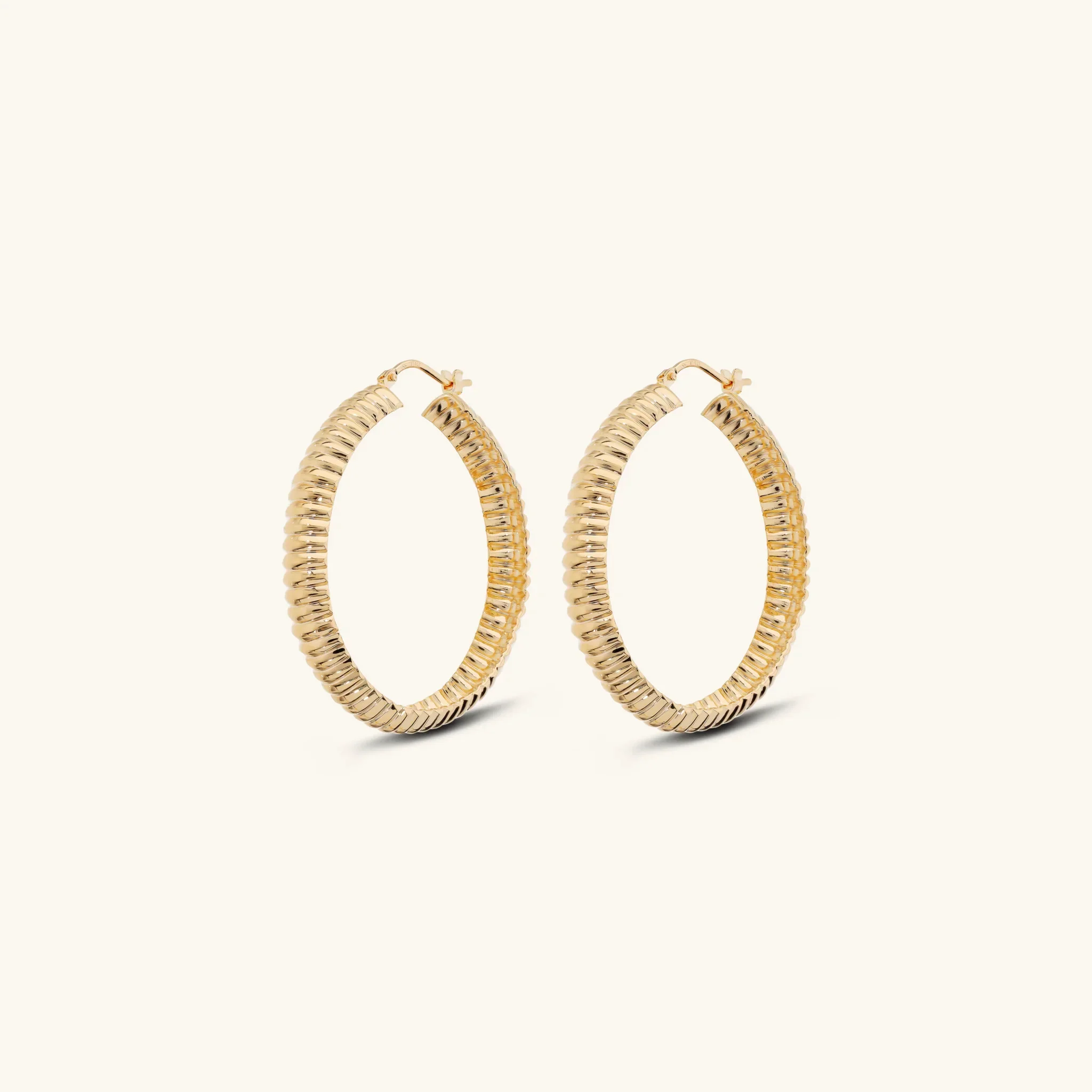 Orecchini Donna Etrusca a Cerchio Texture Corda