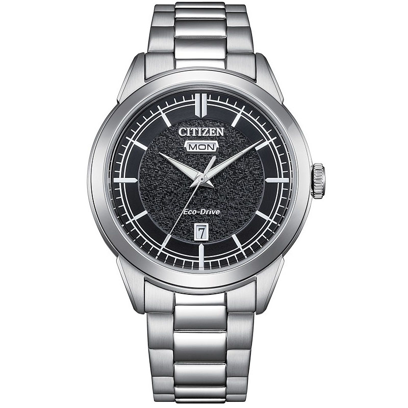 Orologio Uomo Citizen Day Date Eco-Drive con Quadrante Nero 40 mm