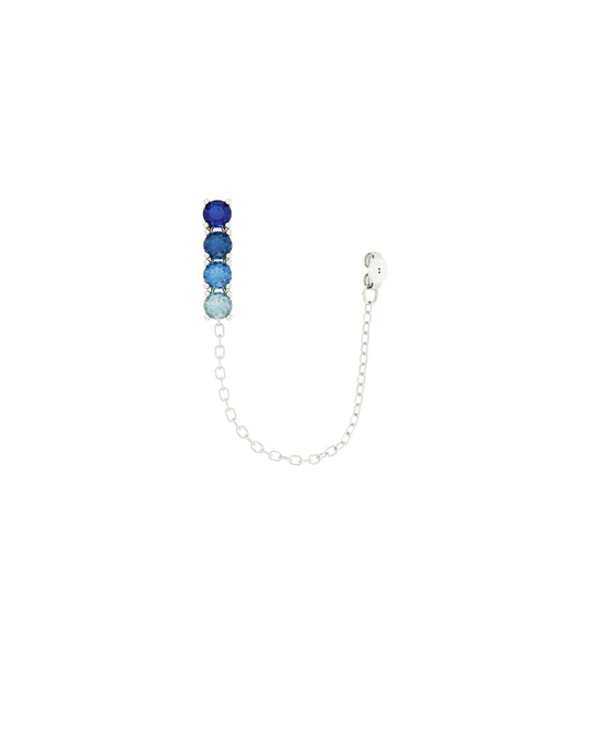 Orecchino Donna Amabile Bond Light Pendente con Pietre Blu 