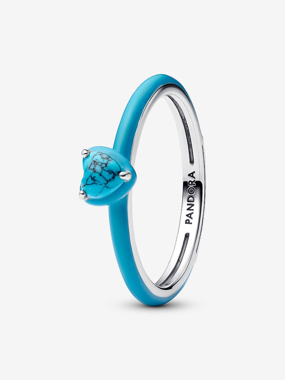 Anello Turquoise Chakra Heart Pandora ME Argento Sterling 925 Misura 46