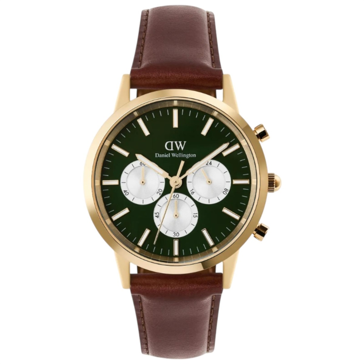 Orologio Uomo Daniel Wellington Iconic Chrono St. Mawes al Quarzo con Quadrante Verde 42 mm 