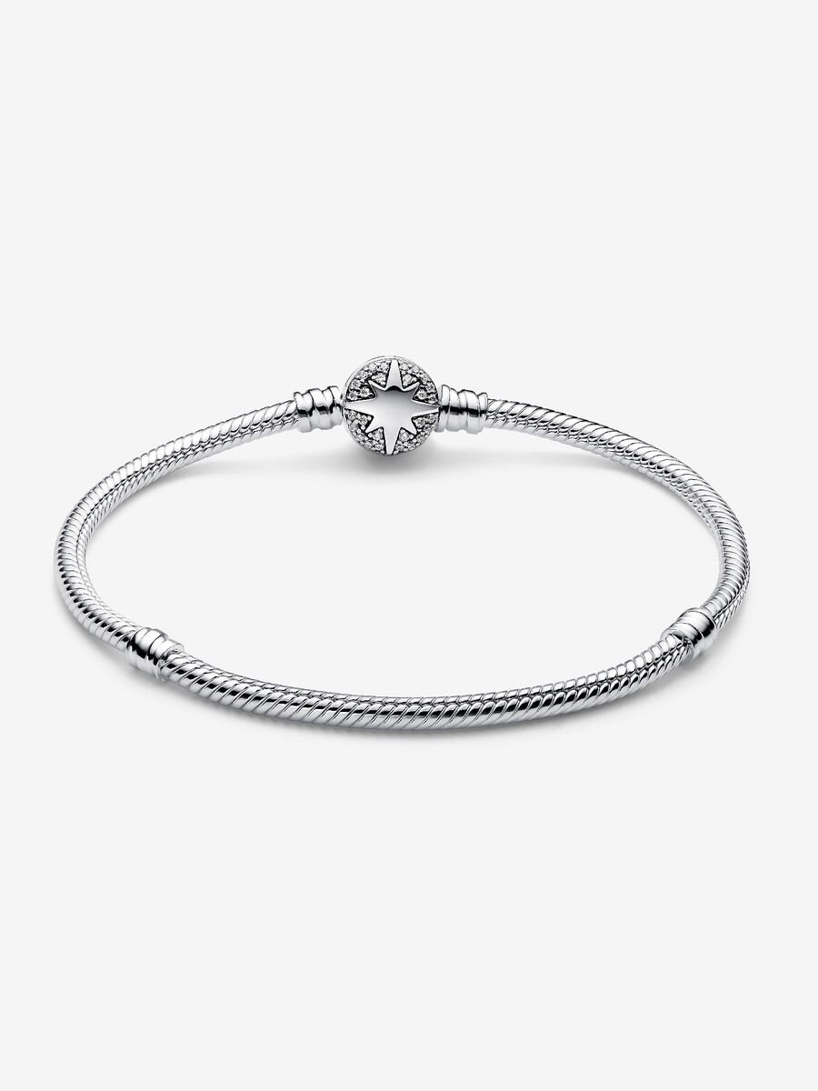 Bracciale Pandora con Chiusura Stella Polare Misura 23 cm