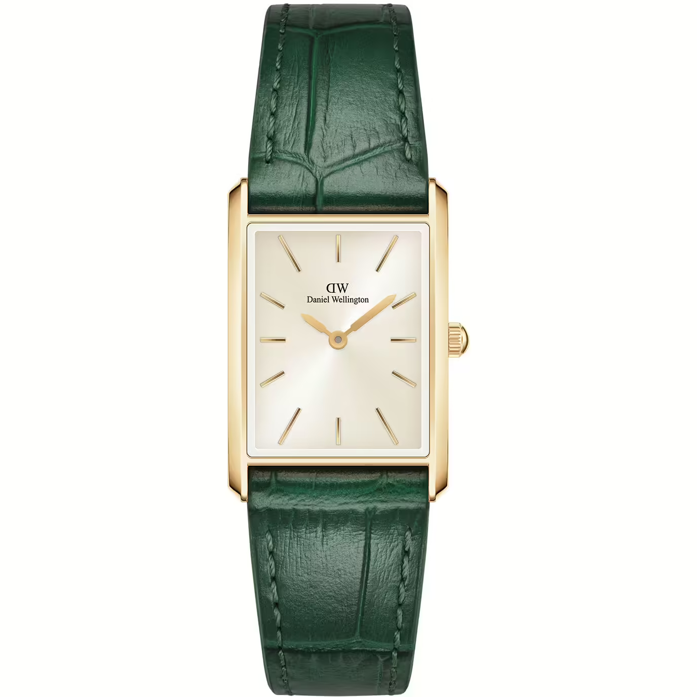 Orologio Donna Daniel Wellington Bound Crocodile Champagne Sunray Gold al Quarzo con Quadrante Champagne 22 mm