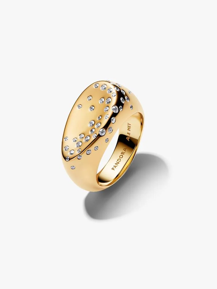 Anello Pandora Sigillo Grande con Pietre Luminose