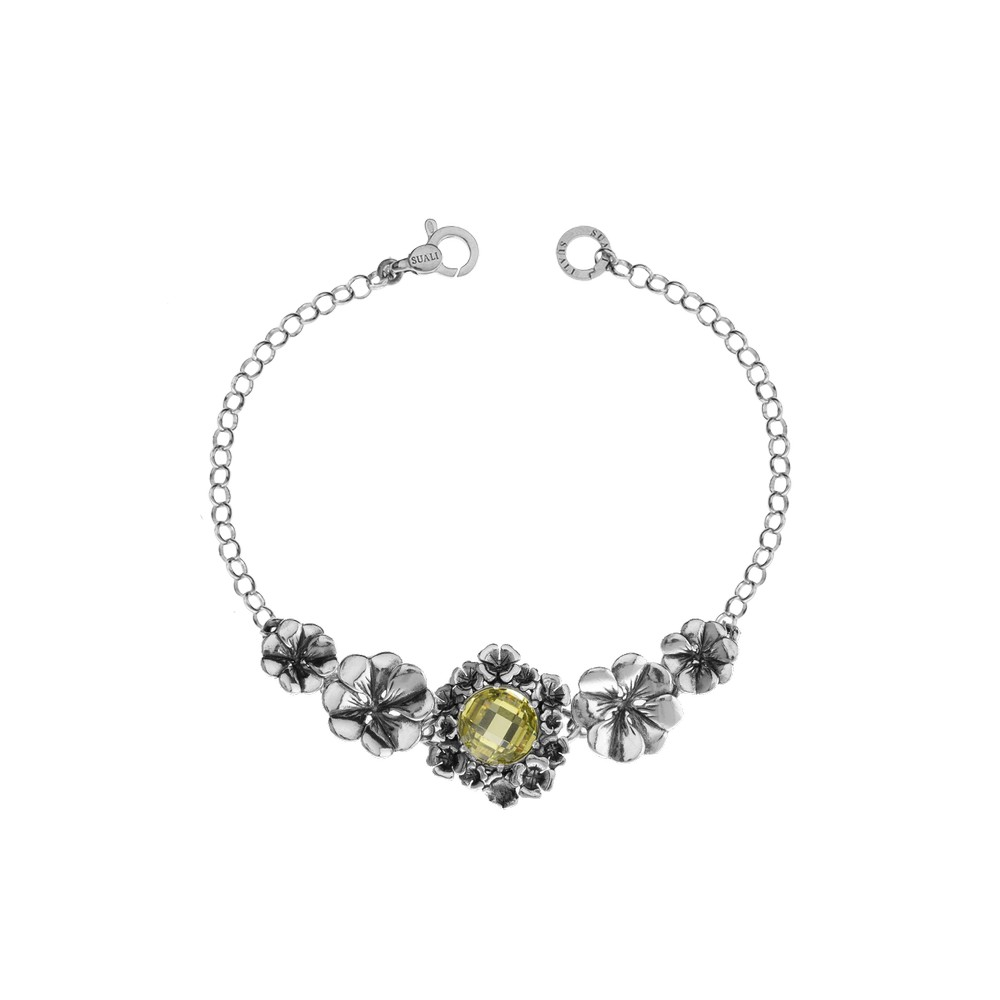 Bracciale Donna Suali Quadrifoglio Quarzo Giallo