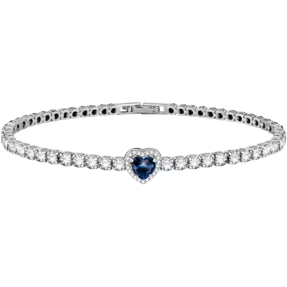 Bracciale Donna Morellato Nobile in Argento con Cuore Blu 