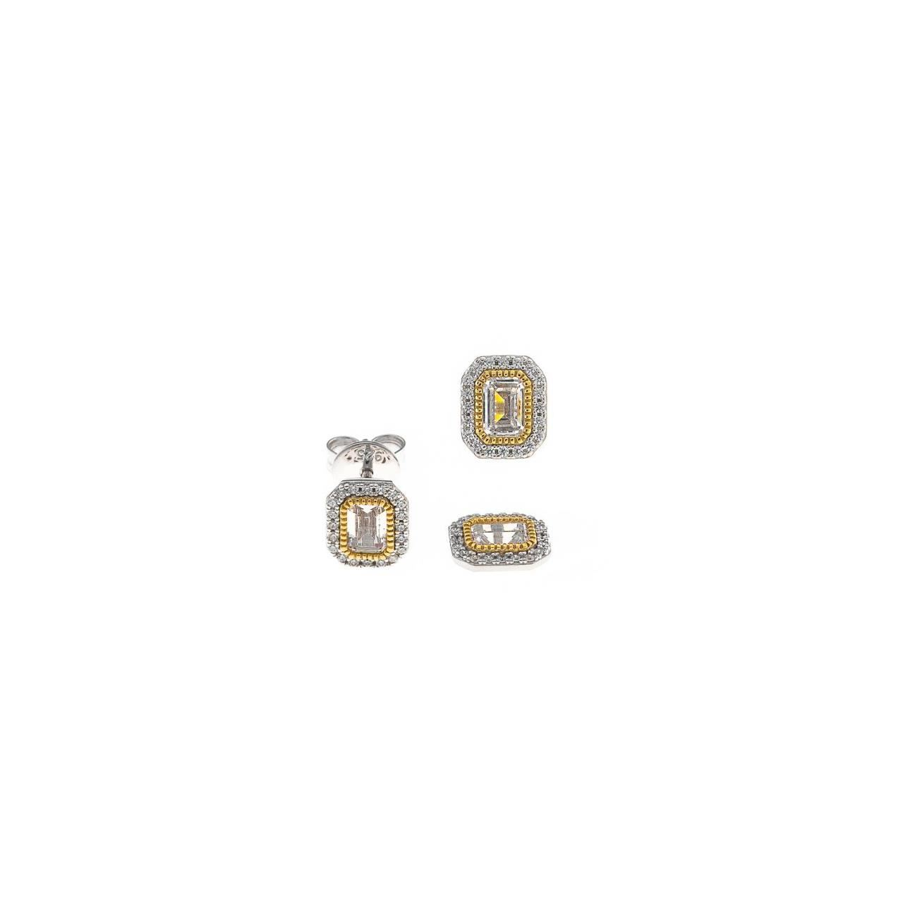 Orecchini Donna Salvatore Plata Light in Balance in Argento con Zirconi Cubici Taglio Brillante