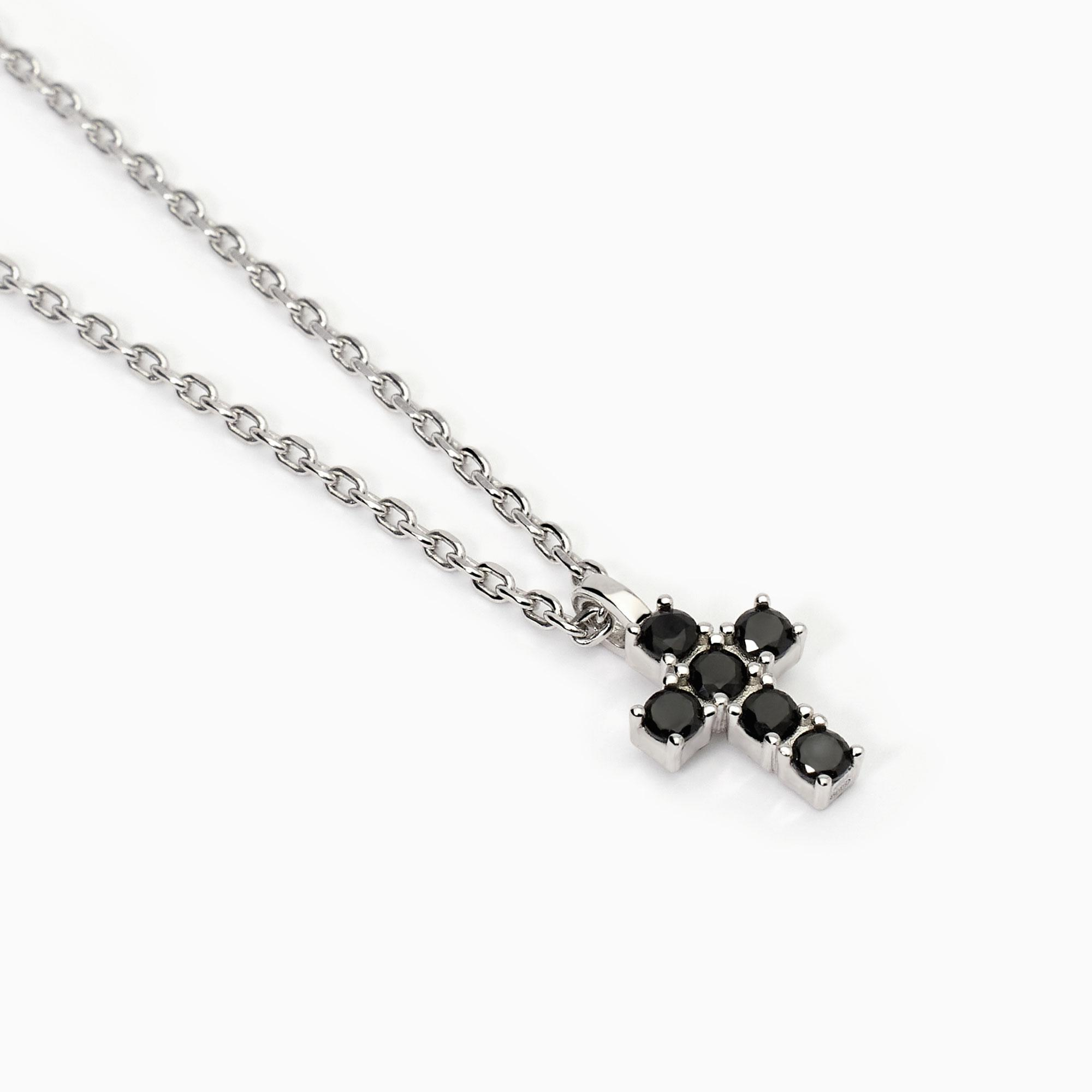 Collana Uomo Mabina Uomo in Argento con Croce