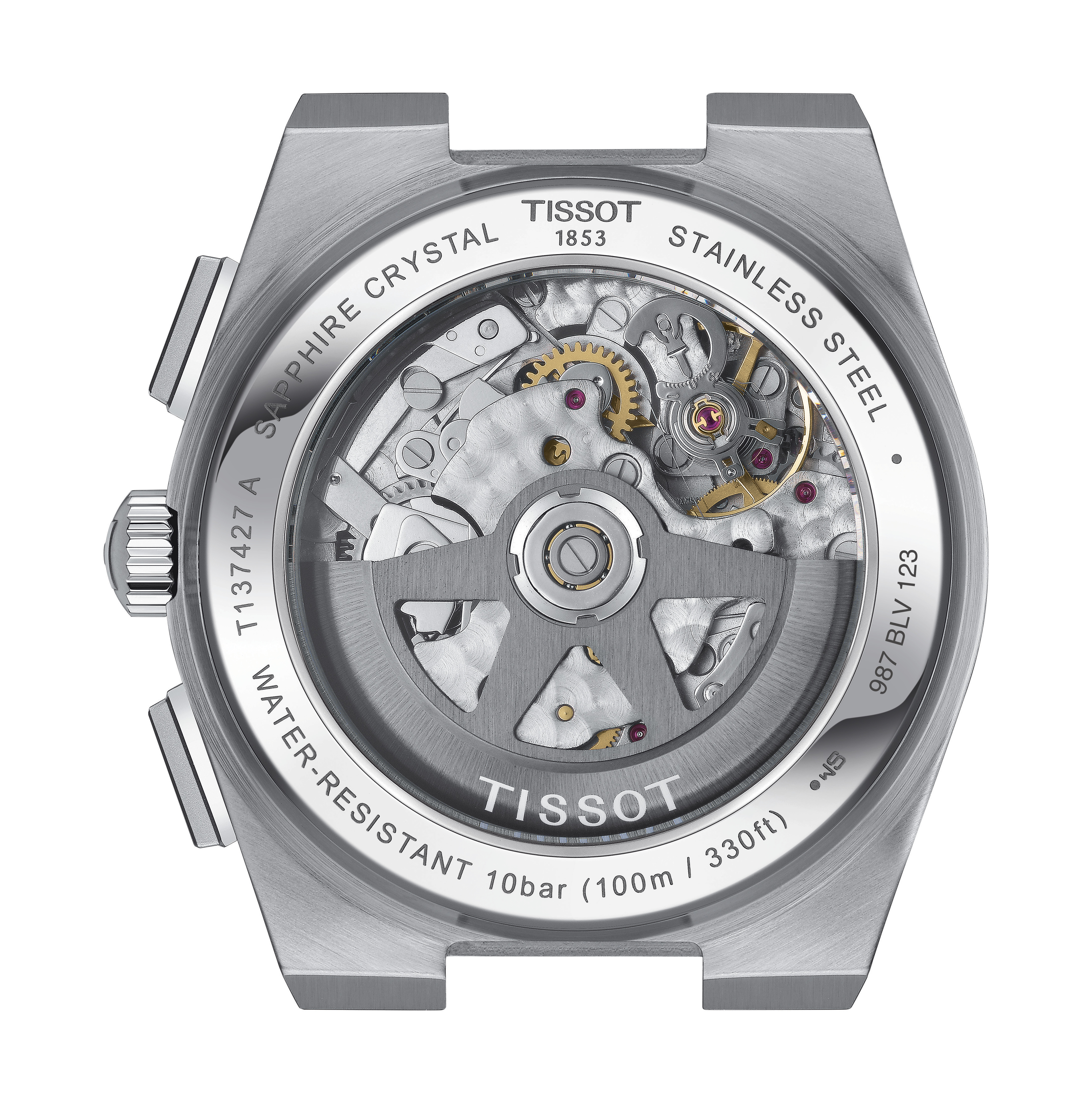 Orologio uOMO Tissot Prx Automatic Chronograph con Quadrante Bianco 42 mm