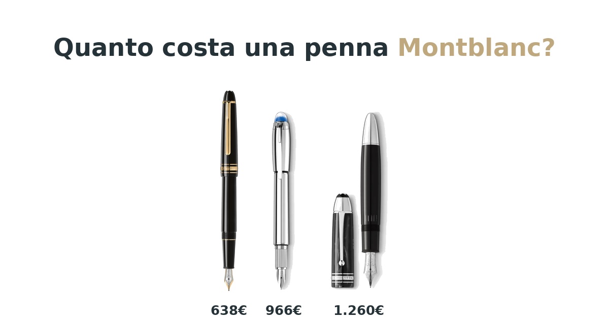 Quanto costa una penna Montblanc? Guida prezzi 2026