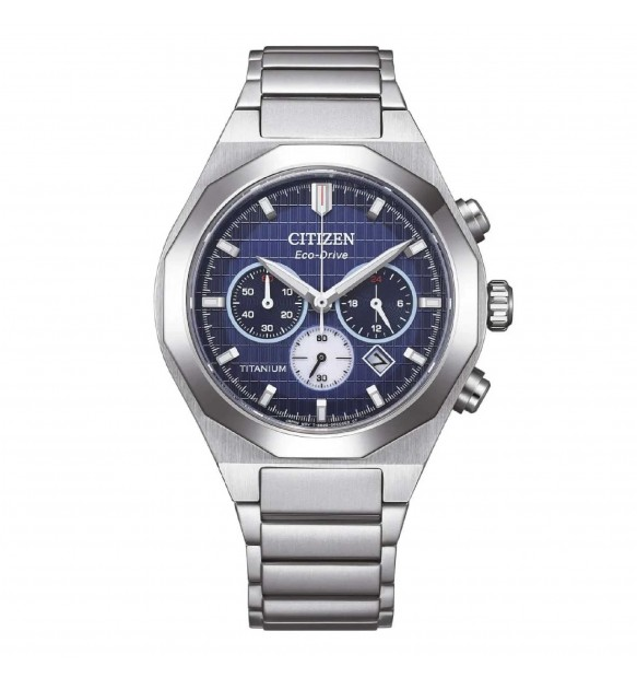 Orologio Uomo Citizen SuperTitanio Eco Drive con Quadrante Blu 41 mm 