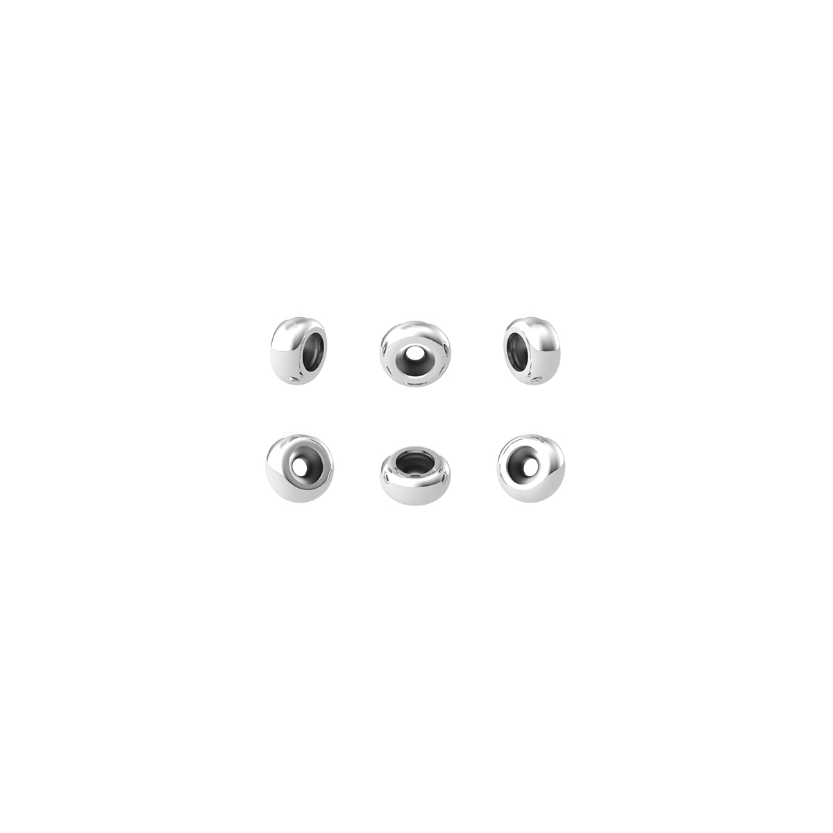 Stopper Donna Kidult in Acciaio 316l E Silicone Kit 6 Pz
