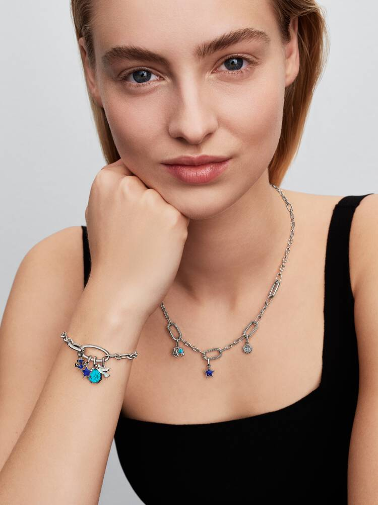 Bracciale Maglia Link Ovale Pandora ME Argento Sterling 925 Misura 23 cm