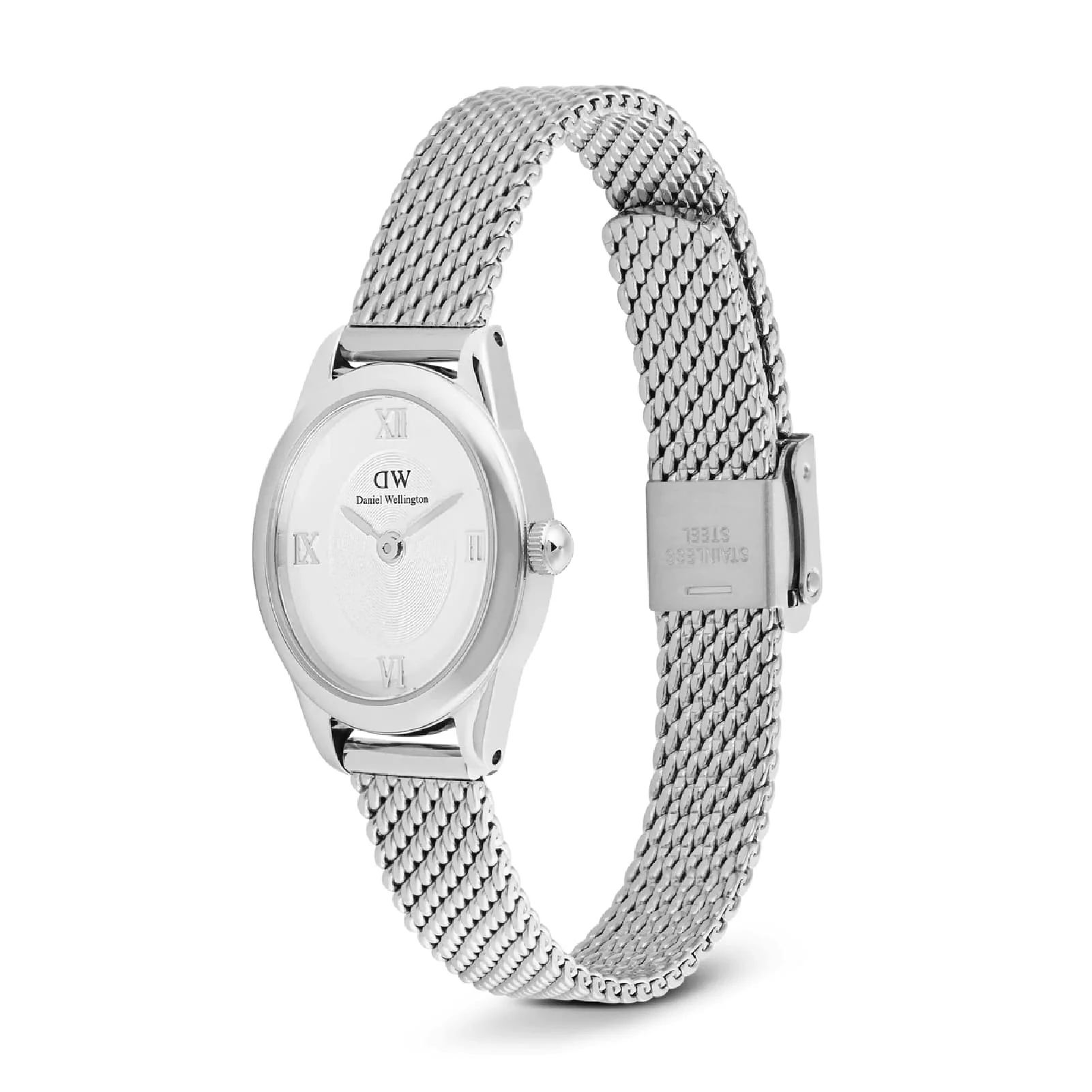 Orologio Donna Daniel Wellington Ophelia Mini al Quarzo con Quadrante Silver 22 mm Maglia Mesh