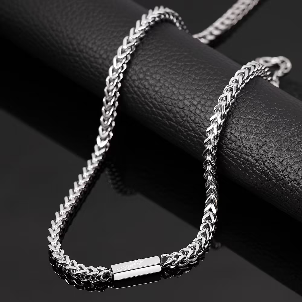 Collana Uomo Sector Energy a Catena e Fibbia a Moschettone in Acciaio