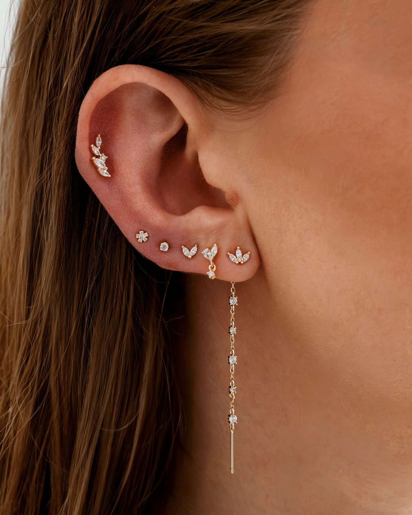 Pndente Ambaile Charmi Mini con Zirconi in Argento 