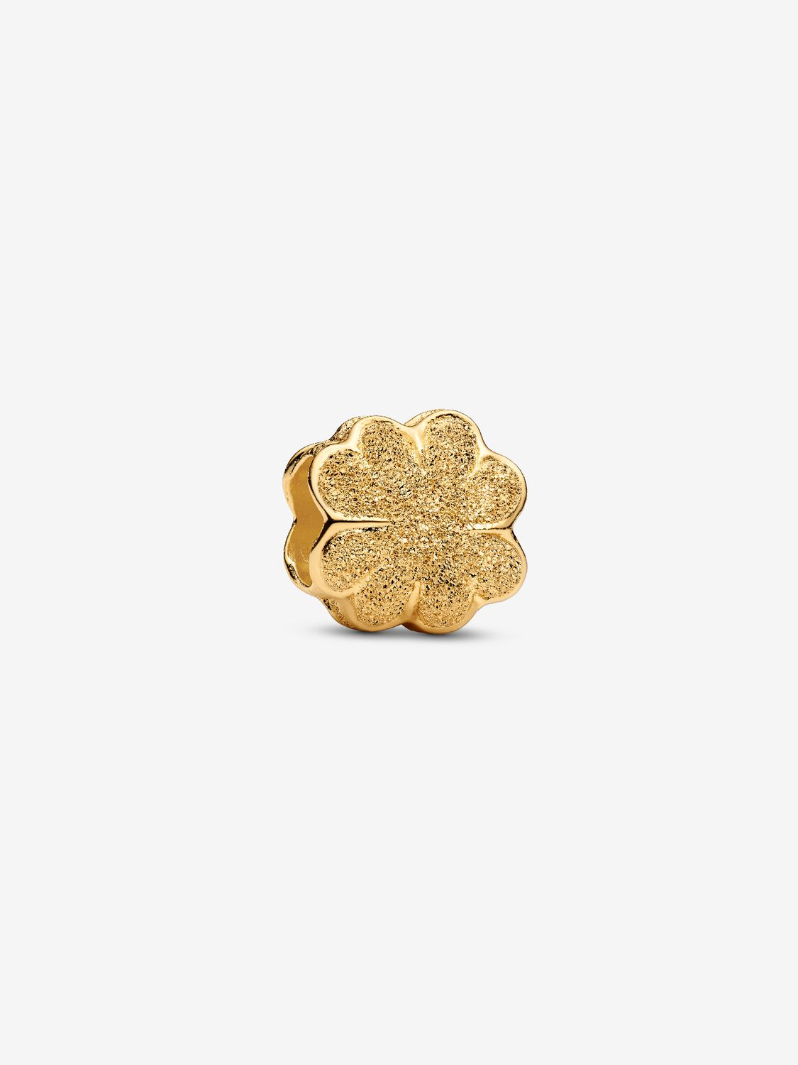 Mini Charm Pandora Quadrifoglio effetto diamantato