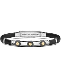 Bracciale Uomo Zancan Eternity in Titanio con Viti Esagonali in Oro Giallo 18 kt 