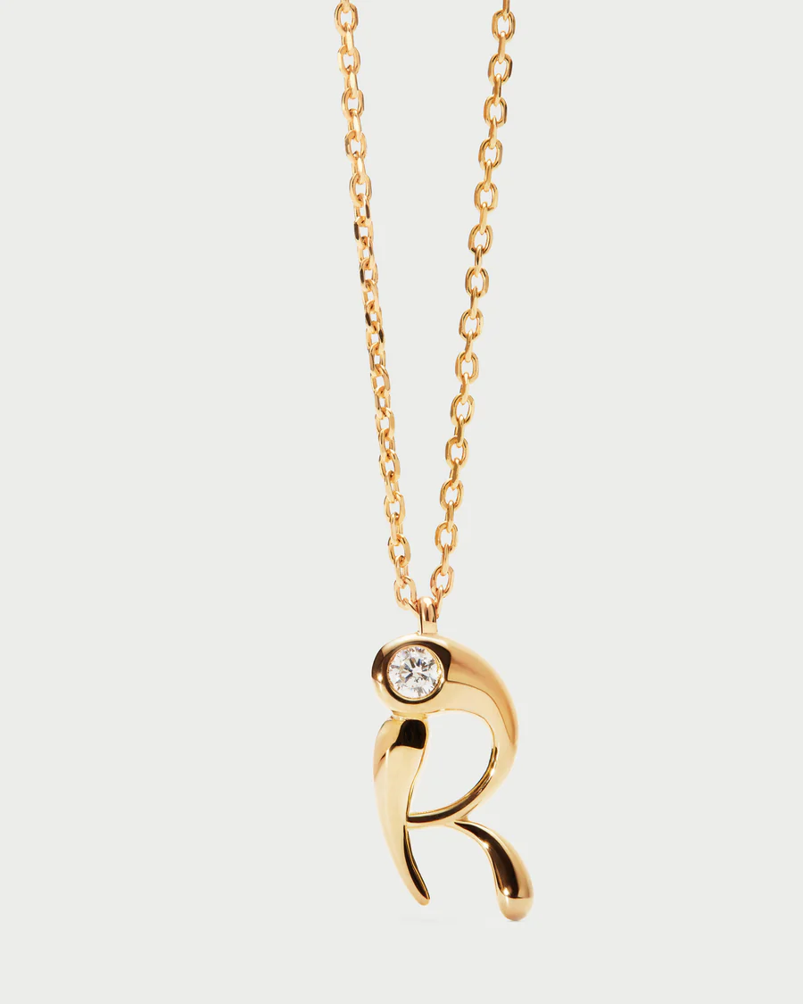 Collana Donna Pdpaola con Pendente Iniziale R