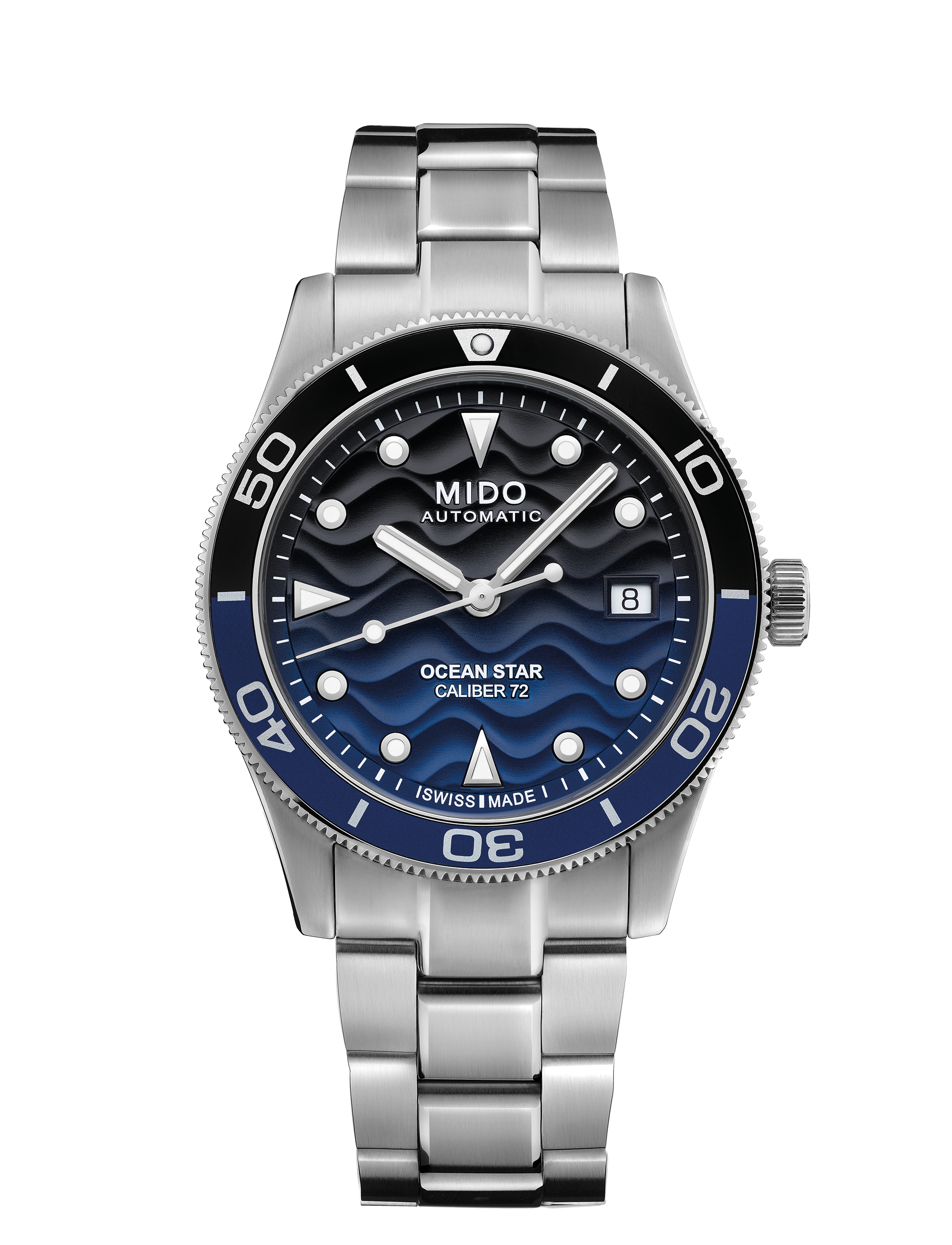 Orologio Uomo Mido Ocean Star 39 Automatico ETA con Quadrante Blu 39 mm 